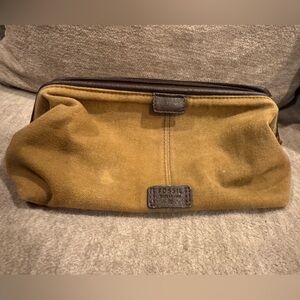 Fossil Brown Canvas Men's Toiletry Bag